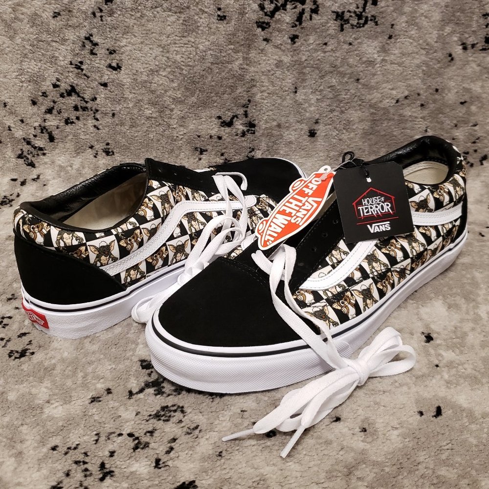 Vans Old Skool Gremlins House of Terror Customs US Mens 12 NEW Gizmo Stripe